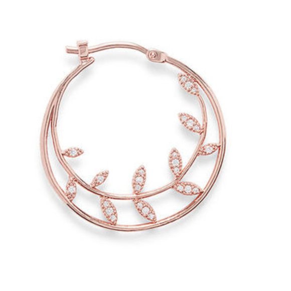 Aster  Maeve Hoops in Gold - Picture 3 of 3
